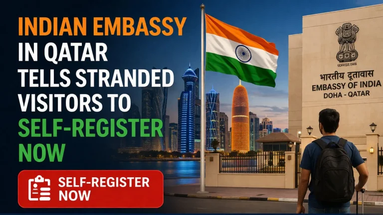 Indian Embassy in Qatar Tells Stranded Visitors to Self-Register Now