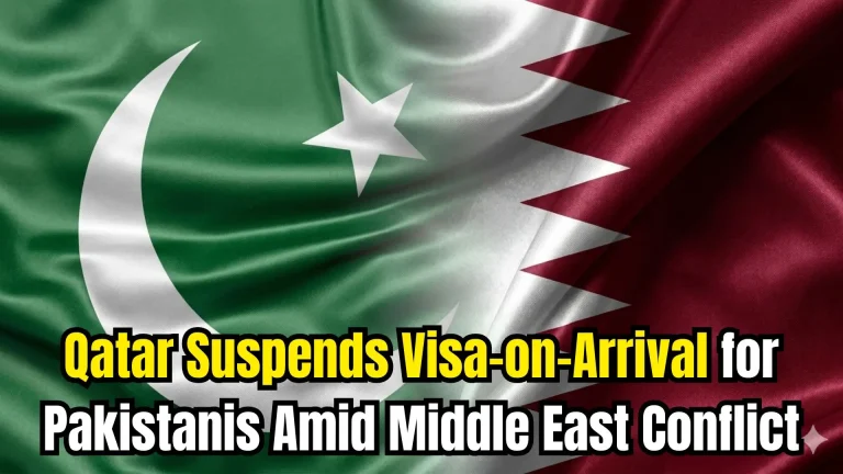 Qatar Suspends Visa-on-Arrival for Pakistanis Amid Middle East Conflict
