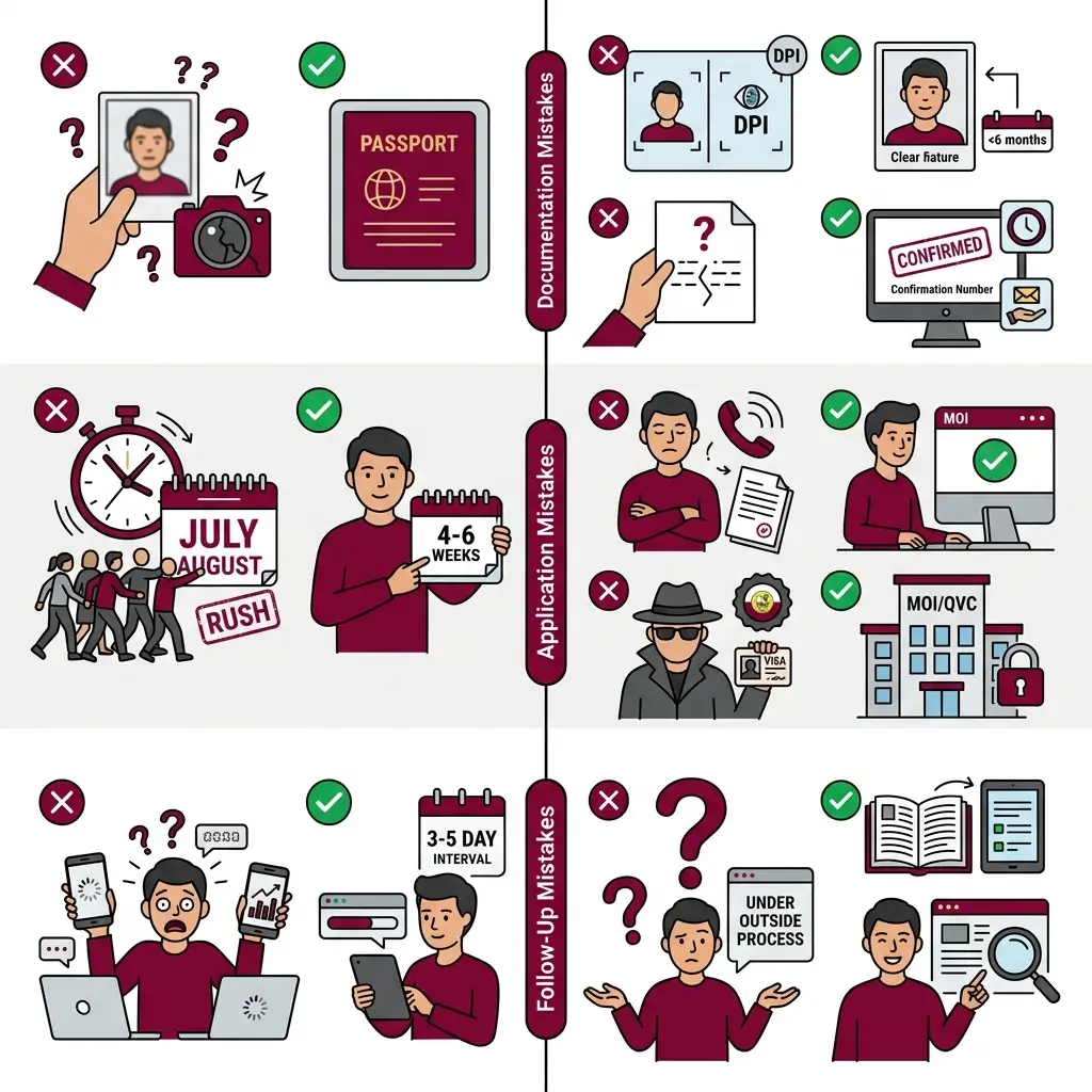 Common Mistakes That Cause Qatar Visa Delays