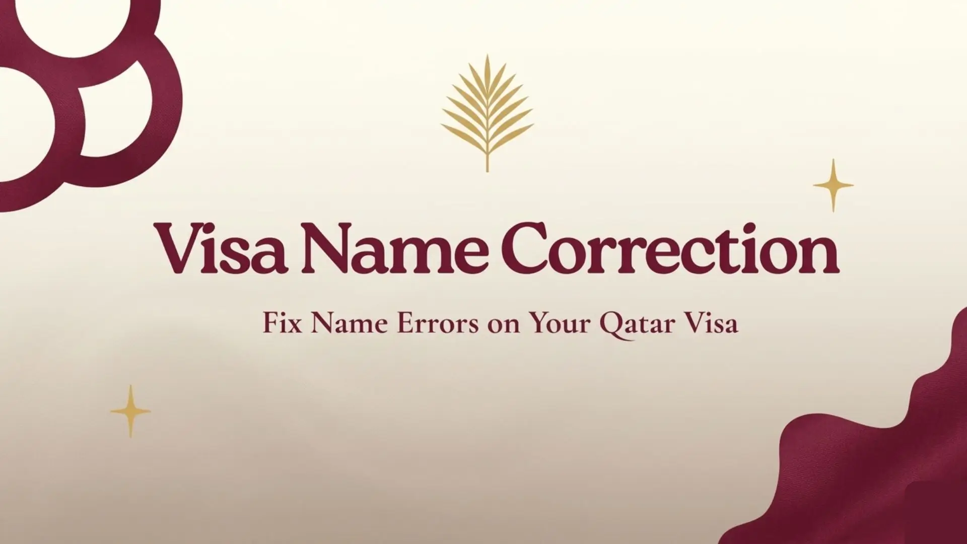 Qatar Visa Name Correction